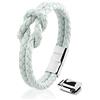 SERASAR Bracciale Nodini in Cuoio Donna Celeste Bracciali Amicizia Braccialetto Bigiotteria Colorato Idee Regalo