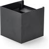 M LEDME Applique Led cubo da parete 12W Doppia emissione Nero IP54 CCT temperatura colore regolabile M LEDME