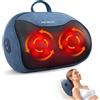 ELEHOT-Store 4D Shiatsu Massaggiatore con Funzione di Riscaldamento, Elettrici Cuscino Massaggiante, Cuscini per Massaggi per 3 Velocita con Cambio di Direzione, Casa, Ufficio, Come, Regalo