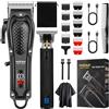 HIENA PRO Kit Barbiere Professionale, Taglia Capelli Set Per Uomo, Cordless Macchinetta Per Capelli, Taglia Barba e Capelli Uomo, Set Macchinetta Barba Uomo Con Display LED