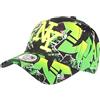 Hip Hop Honour Berretto da baseball Larsy da 7 a 12 anni, colore verde fluo e nero, taglia unica, verde