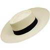 Gamboa Originale Cappello Panama Tesa Larga Cappelli di Paglia Uomo e Donna Protezione Solare UPF 50+