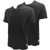 adidas - T-Shirt Girocollo Uomo - Comfort Core - Cotone - 2 Pezzi (Nero L)
