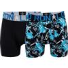 CR7 Cristiano Ronaldo - Boys - Boxer Aderenti per Ragazzi - 2-Pack - all-Over-Print - Nero/Blu - Taglia 146-152cm, 10-12 Anni