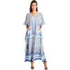 Miss Lavish London Abito Caftano - Caftani da Donna - Caftani da Donna Lunghi Maxi Abiti Stile Taglia Unica [147-Rosa] Regalo di Capodanno