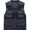 RUMAOZIA Gilet da Uomo per Attività all'Aperto con Multi-Tasche in Rete, Gilet da Pesca e Caccia, per Campeggio, Escursionismo, Tempo Libero, Senza Maniche, Giacca Estiva Traspirante, Z01 blu., XL