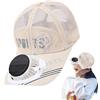 Genérico Cappello da esterno con ventilatore incorporato - Funziona con energia solare, con funzione di raffreddamento, compatibile con ricarica USB, design di ventilazione, costruzione comoda da usare | per