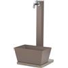 Fontana da Giardino con Rubinetto Vaschetta e Base Belfer 42/QVR Tortora
