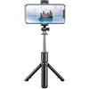 BEAZOOM Lega per selfie flessibile a 360 gradi con telecomando wireless, monopiede portatile monopiede treppiede action camera sportiva, 18,5 cm nero (nero)