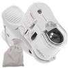 Uonlytech Lente d Ingrandimento per Telefono con Clip Zoom Ottico Microscopio Portatile con Illuminazione LED Adatto per Osservazione di Oggetti Minuti Inclusa Custodia Protettiva
