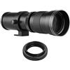 Generic Obiettivo manuale da 420-800 mm compatibile con attacco EF, priorità di apertura del teleobiettivo push-pull per fotografia di fauna selvatica