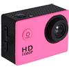 ZASCHMOY Videocamera Sportiva Mini DV Impermeabile - Alta Definizione 1080P con Staffa per Bicicletta, capacità Subacquea 30 M - Videocamera Compatta per Avventurieri (PINK)