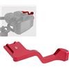 Plyisty Per Fuji X-T10 X-T20 Thumb Grip, Hot Shoe Rest Hand Grip, Metal Thumb Up Grip Hot Shoe Supporto Per Pollice Per Fuji XT10 XT20 Accessori (rosso)