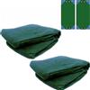 GeoTech Nr. 2 telo antispina Rete antistrappo per raccolta olive mt 4x8 (totale 8x8), rete telo 95g/mq
