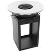 Royal Food FOL-4100 - Barbecue a legna e carbone - Griglia e piastra in acciaio inox