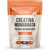 VitaBright Creatina Monoidrata in Polvere Micronizzata | Busta da 400g | 114 Porzioni | Cre