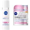 NIVEA Cellular Expert Filler Fluido UV Siero Viso Quotidiano SPF 50 + 30 ml, Siero viso Acido Ialuronico idratante e antirughe + NIVEA CELLULAR EXPERT FILLER Crema Giorno Anti-Età Intensiva SPF15 50ml