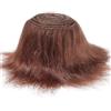GORGECRAFT Rotoli di Tessuto Pretagliati in Pelliccia Sintetica 1.5m*5cm Nastro in Pelliccia Sintetica di Peluche A Pelo Lungo Rotolo di Tessuto di Cocco Marrone Barbe di Gnomo di Peluche Artificiali