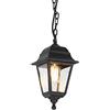 Qazqa capital - Lampada a sospensione Classico - 1 luce - L 150 mm - Nero - Design I Rustico - Illuminazione esterna