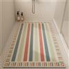 Z·Bling Tappetino Doccia Antiscivolo 70x110cm,Tappeto Doccia in Luffa,Tappeto Bagno Senza Ventose,Tappetino Vasca con Fori di Drenaggio,Motivo Geometrico C
