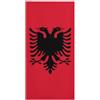 UBBVPKY Teli Mare Per Adulti Extra Large - Telo Mare Leggero In Microfibra Con Bandiera Della Repubblica D'Albania Asciugamano Anti-Sabbia Ad Asciugatura Rapida Per Piscina Campeggio Viaggio 70×150Cm
