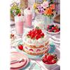 MEIYUDA 5D DIY Diamond Painting Kit Completo Torta Dessert, Diamant Painting Fai-da-te Diamond, Pittura Diamante Strass Ricamo a Punto Croce per Decorazioni Casa 30x40cm