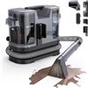 Lubluelu Detergente per cuscini 600 W-20 kPa pulitore portatile per tappeti con funzione autopulente e tubo lungo per tappeti, divani e auto