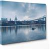 ConKrea QUADRO SU TELA CANVAS - INTELAIATO - PRONTO DA APPENDERE - Londra - UK Inghilterra - City Soho - 50x70cm - Senza Cornice - (cod.1621)