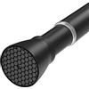 HAOYUNTE Bastone per tenda da doccia nero estensibile da 70 a 130 cm, aste a tensione per tende da doccia, asta telescopica per tenda da doccia, senza foratura, asta a molla per finestre, bagno