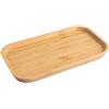 ZYDYRX Marriya-EU 1 pcs Vassoio Bambù Rettangolare Ovale Legno Cucina Legno Vassoio Bambù Ornamentale 25 * 14 * 2cm per Tè Stoviglie Cosmetici