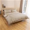 INTRECCI HOME Copripiumino Singolo, Sacco Copripiumino in Raso di Puro cotone Satin 300 TC, 155x200 cm, Made in Italy, Morbidezza Suprema, Elegante e Confortevole
