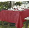 Cieffepi Home Collections Tovaglia DAMINA antimacchia impermeabile no stiro (140 x 210 cm, Rosso)