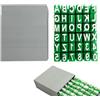 FORMVERSITY Maiuscola Timbro per Scrivere Su Ceramica Alfabet, FORMVERSITY Alphabet Stamps Set For Clay Pottery, Stencil Lettere Timbri per Argilla, Set di Timbri Dell'Alfabeto per Argilla e Ceramica