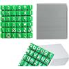 FORMVERSITY Alphabet Stamps Set For Clay Pottery, FORMVERSITY Minuscole Timbro per Scrivere Su Ceramica Alfabet, Set di Timbri Dell'Alfabeto per Argilla e Ceramica, Stencil Lettere Timbri per Argilla