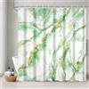 Uiiooazy Tenda Doccia Antimuffa, Tenda da Doccia 180x240cm Verde Salvia Effetto Marmo Verdi Sfumata Tende da Bagno Impermeabile Tessuto Lavabile Poliestere Tende per Vasca da Bagno con 12 Anelli