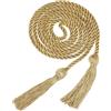 QUARKZMAN 2025 Nappa Di Laurea, 67 Di Lunghezza Cordone Intrecciato Di Onore Per Laurea, Elegante Charm Nappa 2025 Per Accessori Di Laurea (Oro, Confezione Da 1)