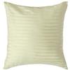 Homescapes - Set di 2 federe damascate per cuscino 40x40 cm, colore verde chiaro con righe in raso e chiusura lampo, 100% cotone egiziano, densità 330 fili