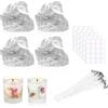 RANJIMA Gel cera candela making kit, gelatina cera candela fai da te materiale fatto a mano cristallo per la produzione di candele per gel profumato fai da te progetti (trasparente)