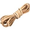 sourcing map - Cordoncino piatto in cuoio, 3 m, 4 mm, strisce di filo di cuoio per la creazione di bracciali, borse e altri progetti fai da te, colore marrone