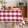 KYRZD Tovaglia 90x190cm Tovaglie a quadretti in cotone e lino, tovaglia da tavolino tovaglia da giardino, tovaglia da cucina riutilizzabile e lavabile per tavolo da pranzo