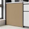 Generic Tende Personalizzate per armadi, Tende Corte da Cucina, Tende Antipolvere per armadi, scarpiere e mobili, con Guide autoadesive-Light Brown- W200cmxH240cm