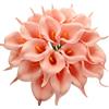 Duovlo - Bouquet da sposa in lataex, 20 pezzi, colore: rosa salmone