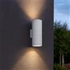 TOT ELECTRIC Applique Esterno a Cilindro GU10 Bianco Luce Sopra e Sotto Up Down Lampada da Parete Moderna per Giardino Terrazzo Balcone Garage e Ingresso