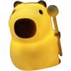 Generico Luce notturna Capibara, Luce notturna per bambini | Lampada da tavolo in per cartoni animati Capibara - Giocattolo sensoriale Novità Illuminazione Morbida luce per Statua di animale d