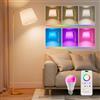 DUSKTEC Lampada da Terra Smart RGB - Lampada ad Arco LED Dimmerabile 10W 1200LM per Soggiorno e Camera da Letto, Luce da Lettura Moderna, Controllo App e Compatibile con Alexa e Google Home
