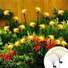Starvortex 2-Pack Lucciole Solari da Giardino Esterno, IP65 Impermeabili Luce Solare Giardino, Accessori da Giardino con 16 LED, 2 Modalità di Illuminazione, Decorative per Sentieri, Prato, Balconi,Festa