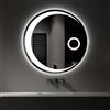 QATGQBCF Specchio Da Bagno A LED, Luce Calda, Luce Bianca, 50cm|60cm|70cm|80cm Specchio Da Parete Moderno Senza Cornice, HD, Specchio Cosmetico Illuminato, Comando A Interruttore(White light,50cm/19.7in)