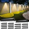 Delaiglow Applique da Esterno Solare Impermeabilità IP67, 16 Pezzi Luce Solare LED Esterno Bianco con 3 Modalità Lampade Solari da Esterno per Cortile, Giardino e Recinzione