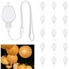 Caldarax 15 Pezzi Mini LED Lanterne Luci di Carta, LED Palloncini Luci, con Corda, Luce Bianca Calda, Le Batterie Sono Sostituibili, Decorazioni per Natale, Matrimonio, Compleanno, Halloween, Festa