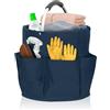 Chingcoo Organizer universale per la pulizia, 17 l, cestino pieghevole con manico e 6 scomparti, borsa per la pulizia per interni, giardino, bagno